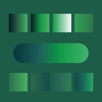 Dark Green Modern gradient, Plantation Color gradient combinations of colors and shades vector