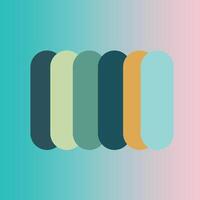 Trend gradient color palette Perfect colors for design Colorful Gradient Swatches vector