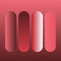 Rosy Pink Colorful gradients Trendy collection. Set of colorful gradients. vector
