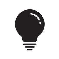 idea Glyph Icon White Background vector