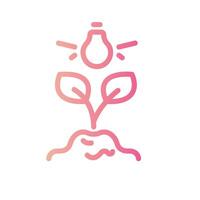 light Line Gradient Icon White Background vector