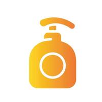 shampoo Flat Gradient Icon White Background vector