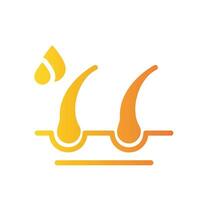 hydration Flat Gradient Icon White Background vector