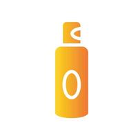 hair spray Flat Gradient Icon White Background vector