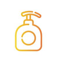 shampoo Line Gradient Icon White Background vector