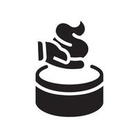 pomade Glyph Icon White Background vector