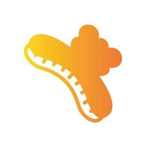 hair clip Flat Gradient Icon White Background vector