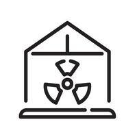 ventilation Line Icon White Background vector