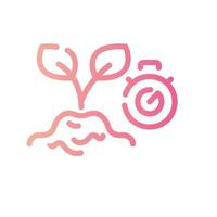 time Line Gradient Icon White Background vector