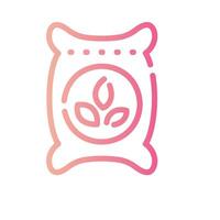 compost Line Gradient Icon White Background vector