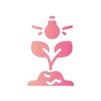 light Flat Gradient Icon White Background vector
