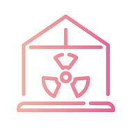 ventilation Line Gradient Icon White Background vector