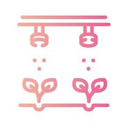 sprinkler Line Gradient Icon White Background vector