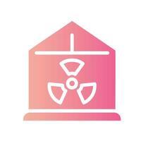 ventilation Flat Gradient Icon White Background vector