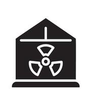 ventilation Glyph Icon White Background vector
