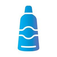 chlorine Flat Gradient Icon White Background vector