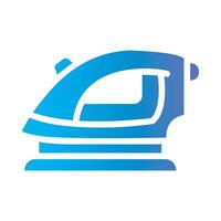 iron Flat Gradient Icon White Background vector