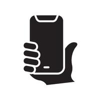 selfie Glyph Icon White Background vector