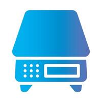 scale Flat Gradient Icon White Background vector