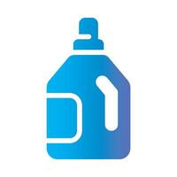 detergent Flat Gradient Icon White Background vector