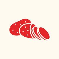 Potato trendy artwork pretty abstract illustration colorful applicative design vector