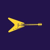 Electric guitar trendy artwork attractive abstract illustration colorful applicative design vector