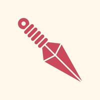 Kunai trendy artwork charming abstract illustration colorful applicative design vector