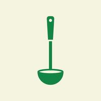 Ladle trendy artwork cute abstract illustration colorful applicative design vector