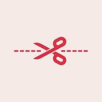 Scissor trendy artwork handsome abstract illustration colorful applicative design vector