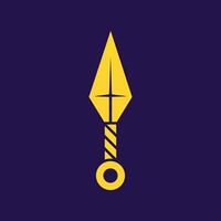 Kunai trendy artwork attractive abstract illustration colorful applicative design vector