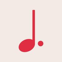 Music note trendy artwork handsome abstract illustration colorful applicative design vector