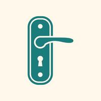 Door handle trendy artwork stunning abstract illustration colorful applicative design vector