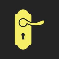 Door handle trendy artwork good abstract illustration colorful applicative design vector