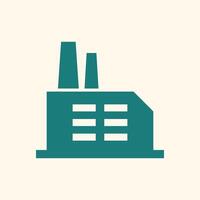 Factory building trendy artwork stunning abstract illustration colorful applicative design vector