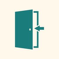 Door trendy artwork stunning abstract illustration colorful applicative design vector
