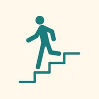 Down stairs trendy artwork stunning abstract illustration colorful applicative design vector