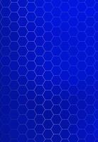Blue hexagonal pattern background design. vector