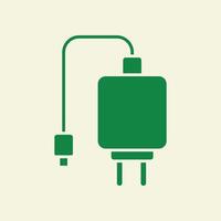 Phone charger trendy artwork cute abstract illustration colorful applicative design vector