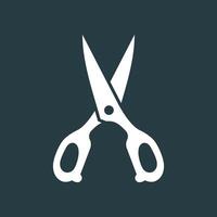 Scissor trendy artwork beautiful abstract illustration colorful applicative design vector