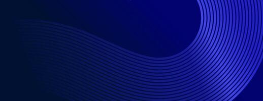 Abstract blue wave lines background vector