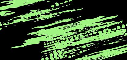 Abstract green and black graphic design. vector