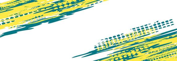 Abstract colorful graphic design with dynamic strokes. vector
