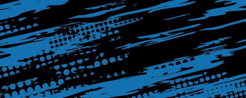 Abstract blue and black textured graphic design. vector