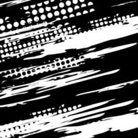 Abstract black and white graphic design with patterns. vector