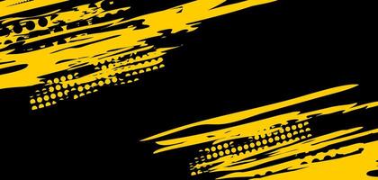 Abstract yellow and black graphic design. vector