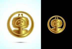 Chatbot icon design illustration, Chat conversation icon, Online support service bot sign vector