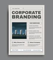 Business flyer template for poster flyer brochure cover. Graphic design layout space for photo background, template in a4 size vector
