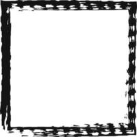 Striking black grunge frame surrounding a white square, perfect for text or images. Vintage meets modern in this textured design, ideal for creative projects like wall art or invitations vector