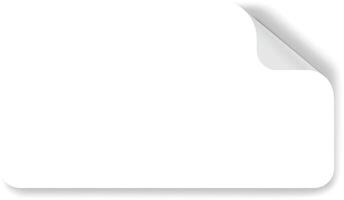 White page curl with a shadow effect, ideal for text or design, offers a clean backdrop for presentations or marketing. Perfect for adding realism to projects vector