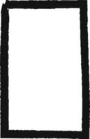 Black grunge frame with a white blank space for text or images, adding a vintage touch to designs. Perfect for posters or graphic projects vector